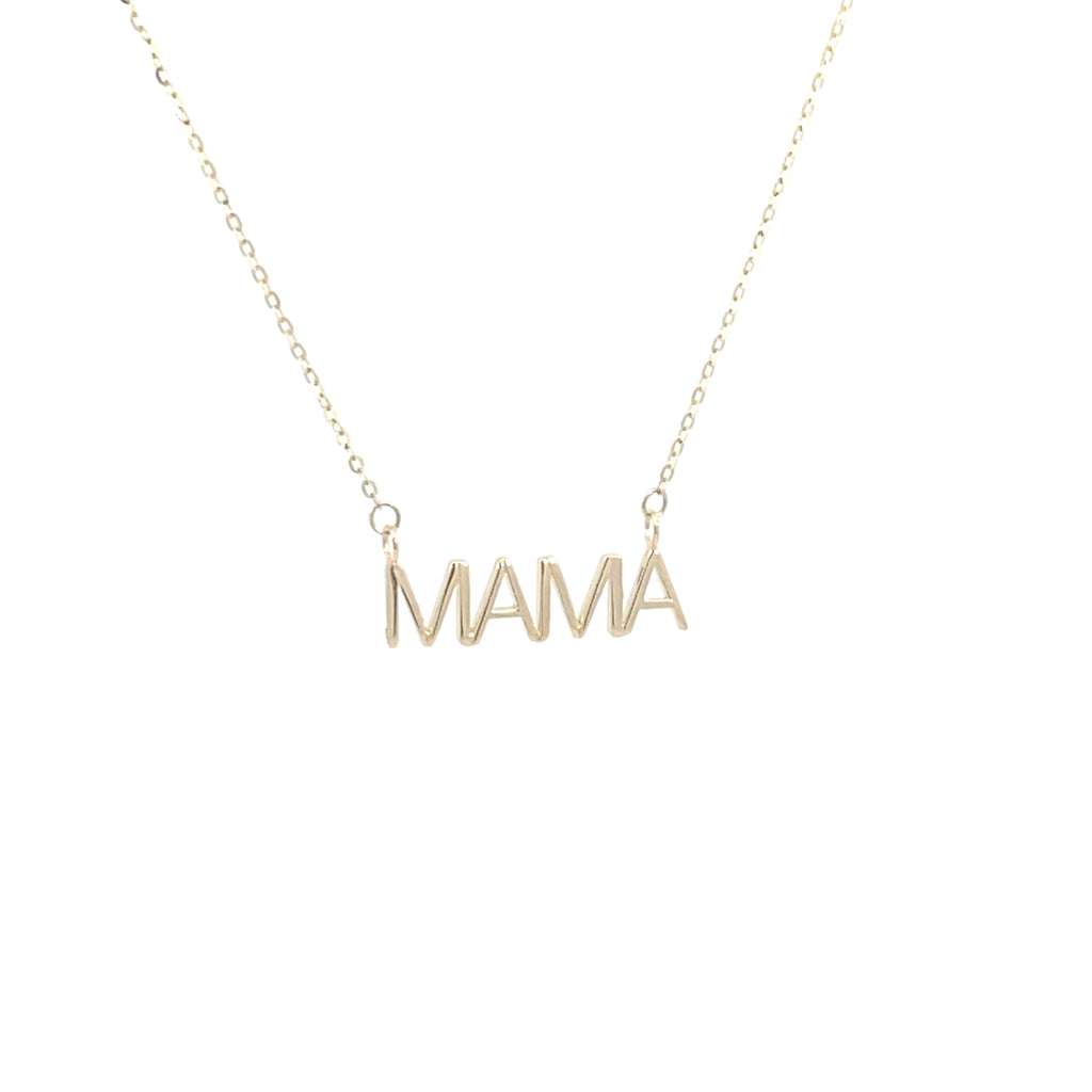 14k yellow gold MAMA necklace